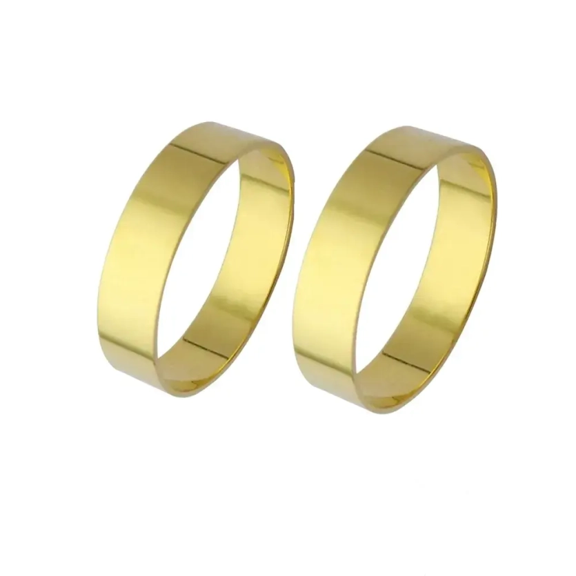 Aliança de Casamento e Noivado de Ouro Reta