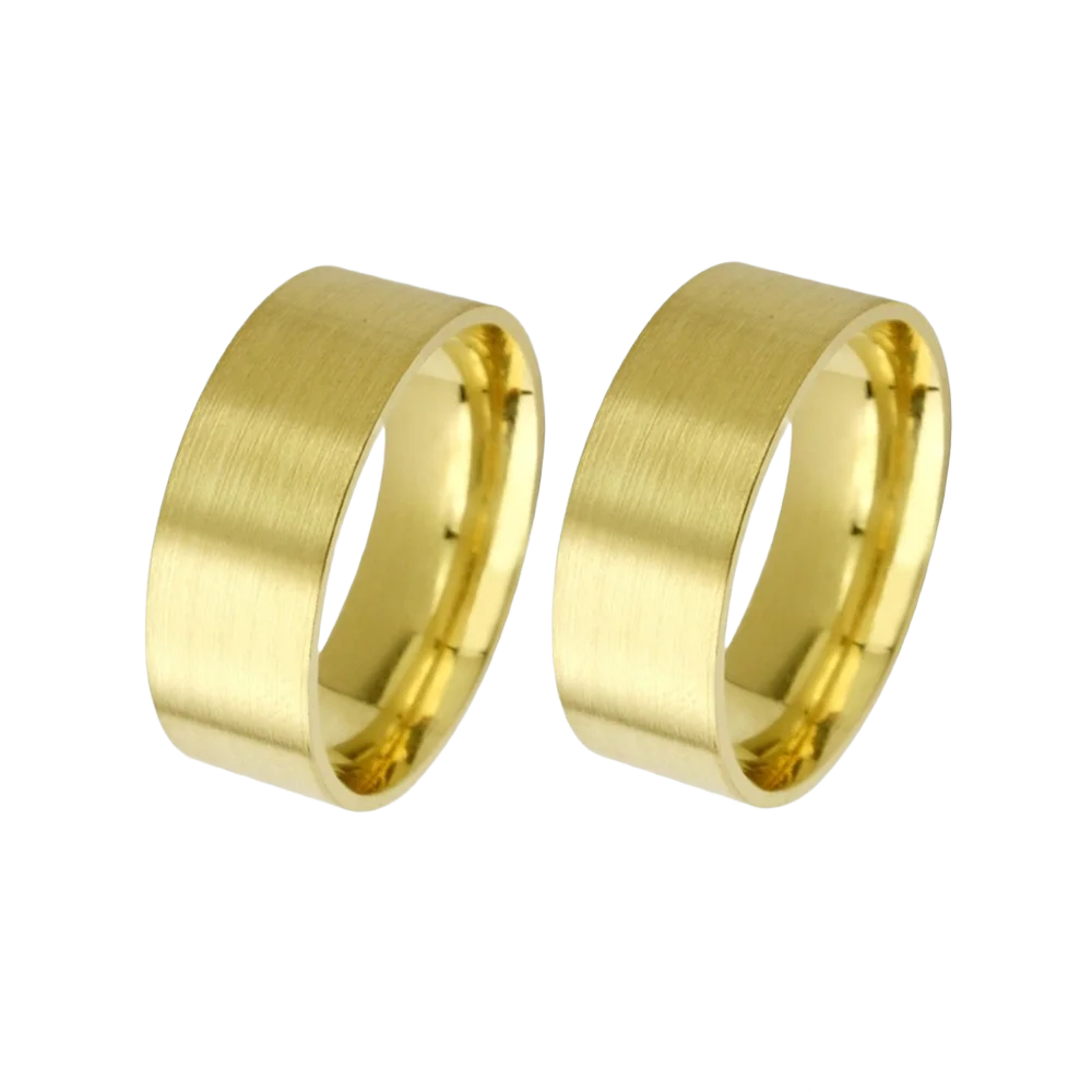 Aliança de Casamento de Ouro 10k 6,0 mm Reta - Polaris