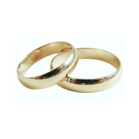 Aliança de Casamento de Ouro Anatômica 5,0mm