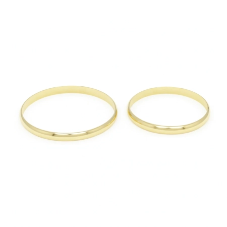 Aliança de Casamento Ouro 18k Abaulada 2mm