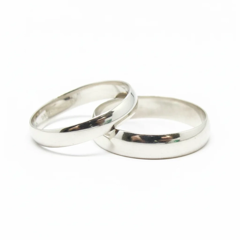 Aliança de Compromisso de Prata - 4,5mm