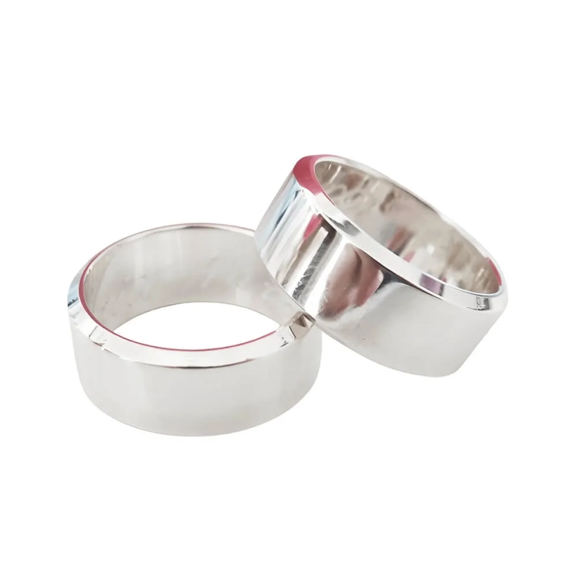 Alianças Namoro Chanfrada Anatômica 8mm - LSR Joias