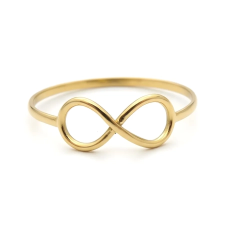 Anel de Ouro 18k Infinito Harmonia - Coleção Formas - LSR Joias