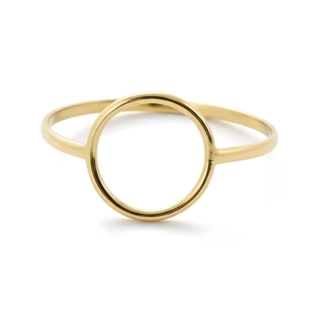 Anel de Ouro 18k Círculo Samsara - Coleção Formas - LSR Joias