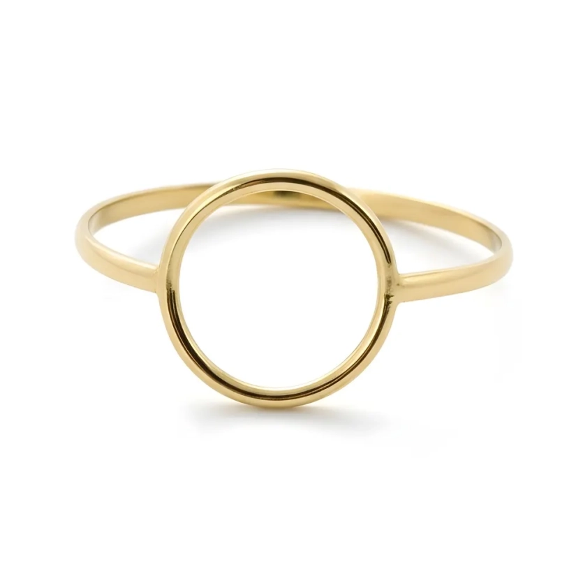 Anel de Ouro 18k Círculo Samsara - Coleção Formas - LSR Joias