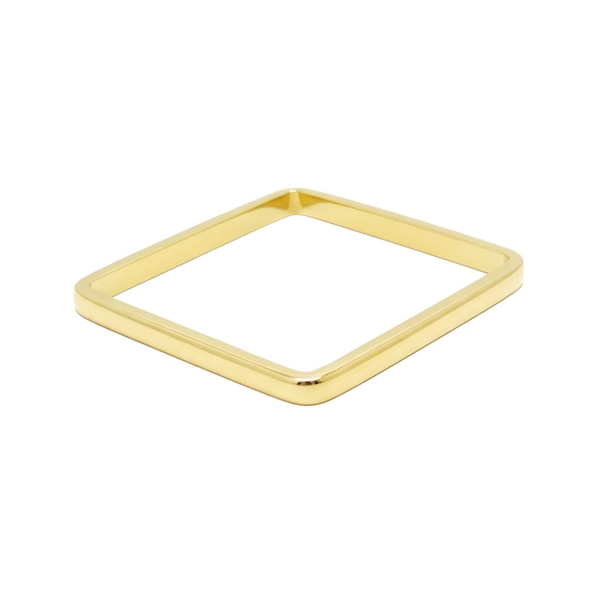 Anel de Ouro 18k Quadrado Eterno - Coleção Formas - LSR Joias