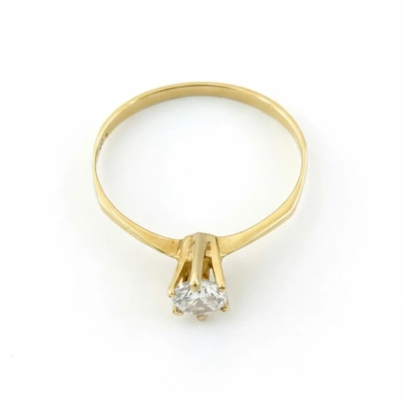 Anel Solitário de Ouro 18k com Garras Altas e Diamante de 20 Pontos - Lindo Anel de Casamento - LSR Joias