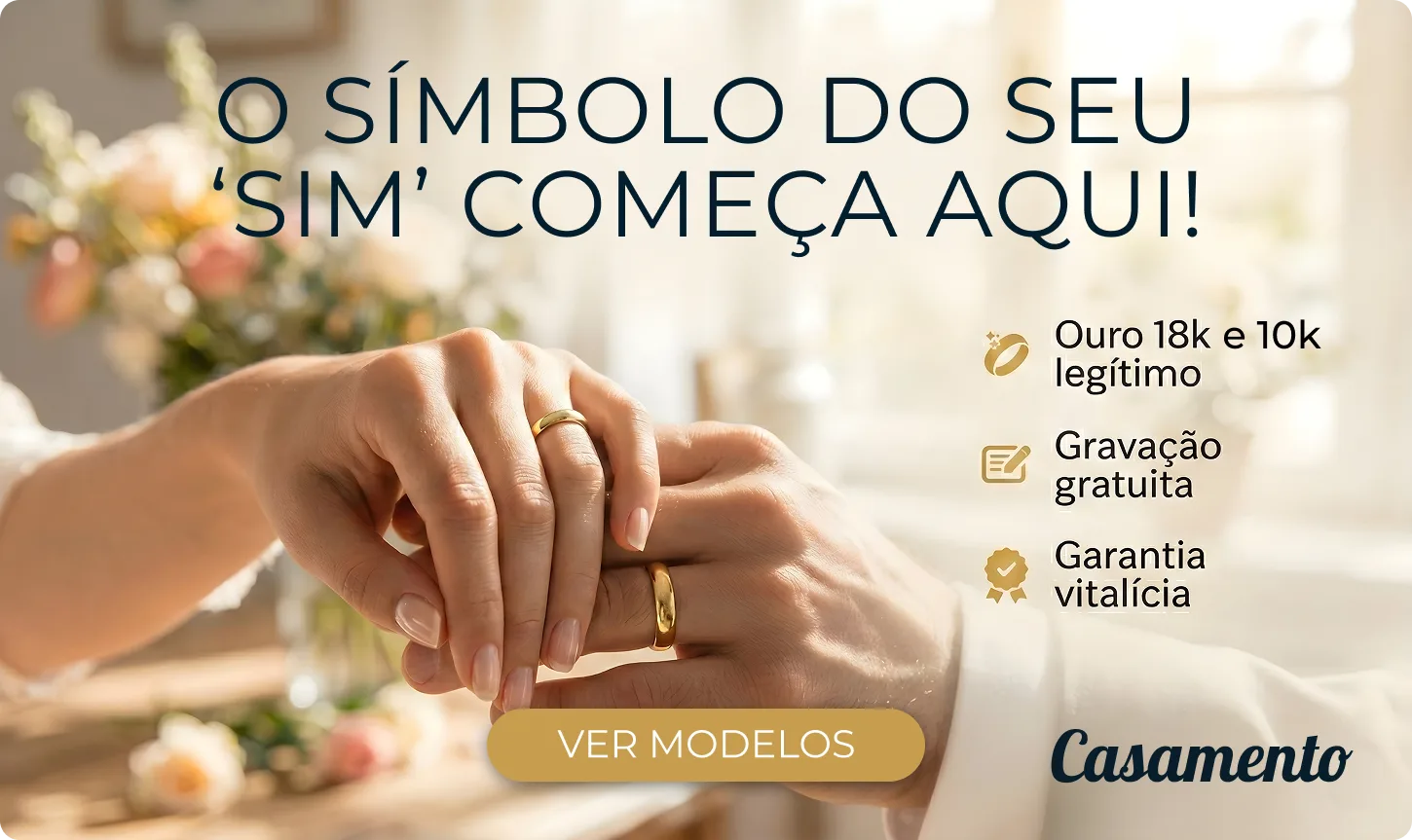 Alianças de Casamento de Ouro 18k e 10k - LSR Joias - Joalheria Artesanal