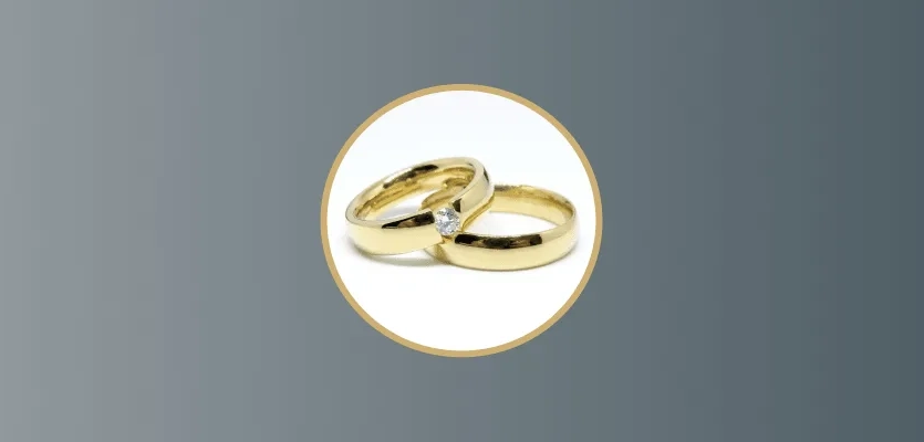 ALIANÇAS COM BRILHANTES