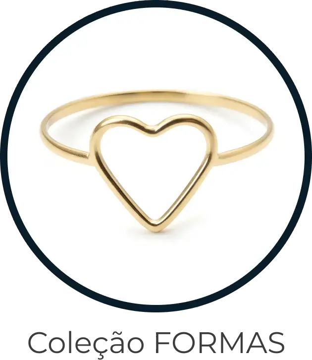 Anel de Ouro Coleção Formas - LSR Joias - Joalheria Artesanal