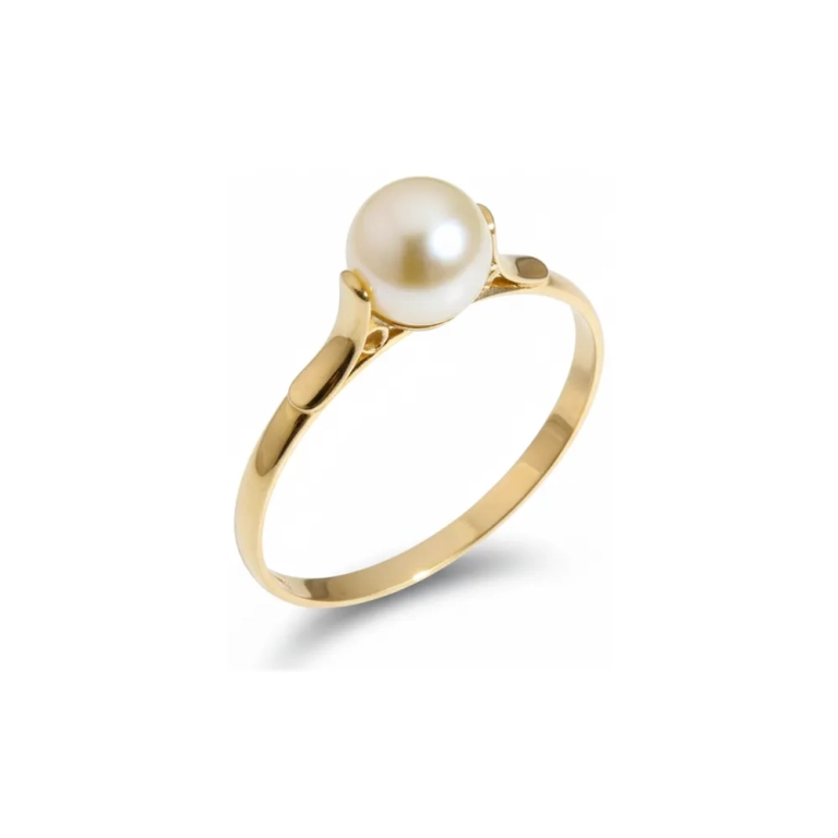 Anel de Ouro 18k com Pérola Majestic